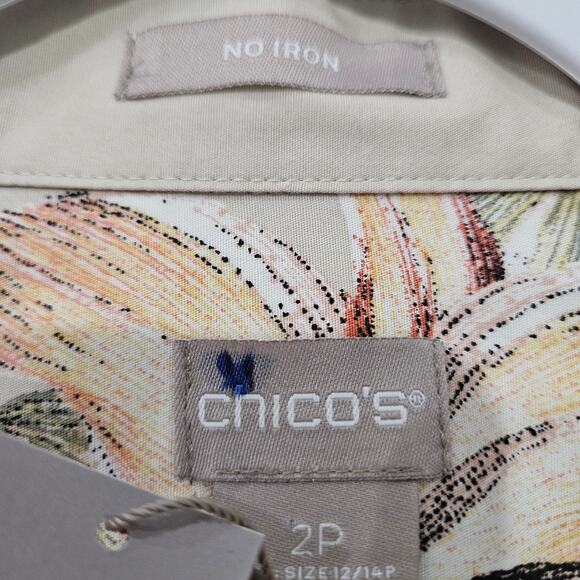 Women's NWT 3/4 Sleeve Top by Chico's Size 2P (U.S. 12-14 P) - Picture 11 of 11